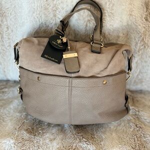Moda Luxe Beige Tote Bag